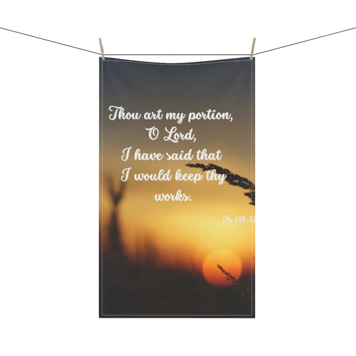 Inspirational Towel Ps 119:57