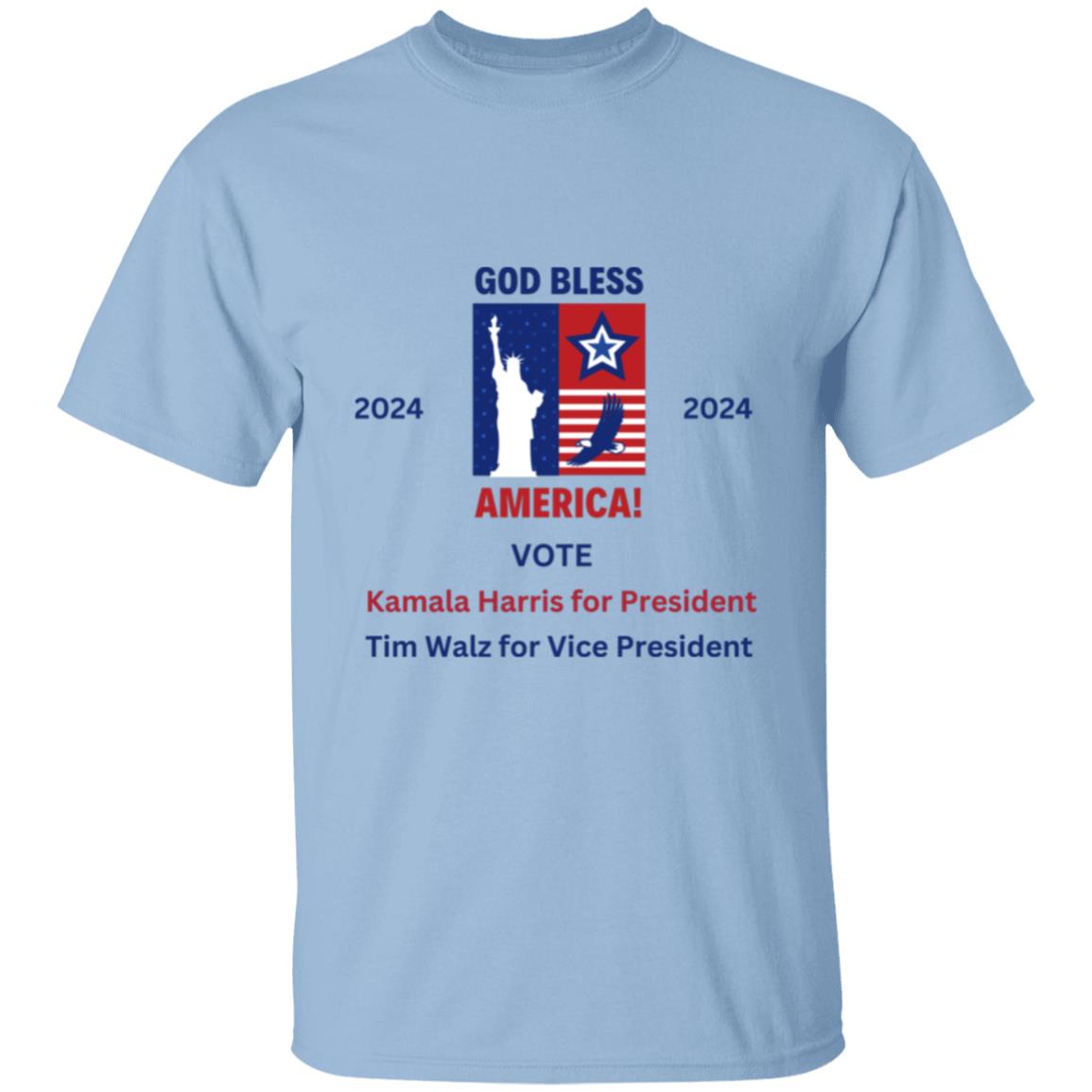 Kamala Harris & Tim Walz 2024 - God Bless America