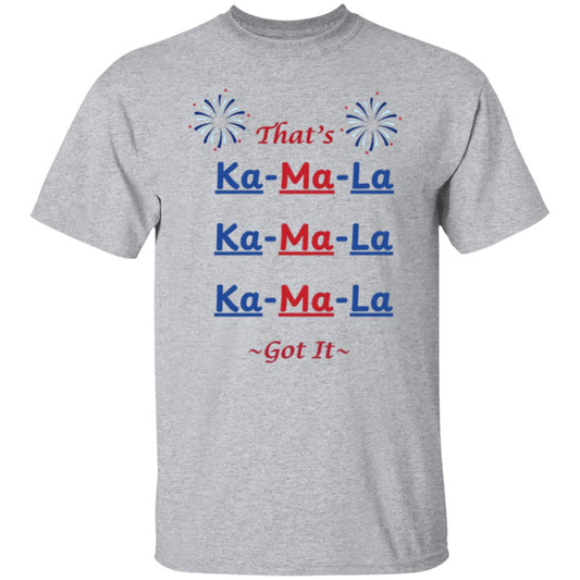 Thats Ka-ma-la  T-shirt - Red & Blue