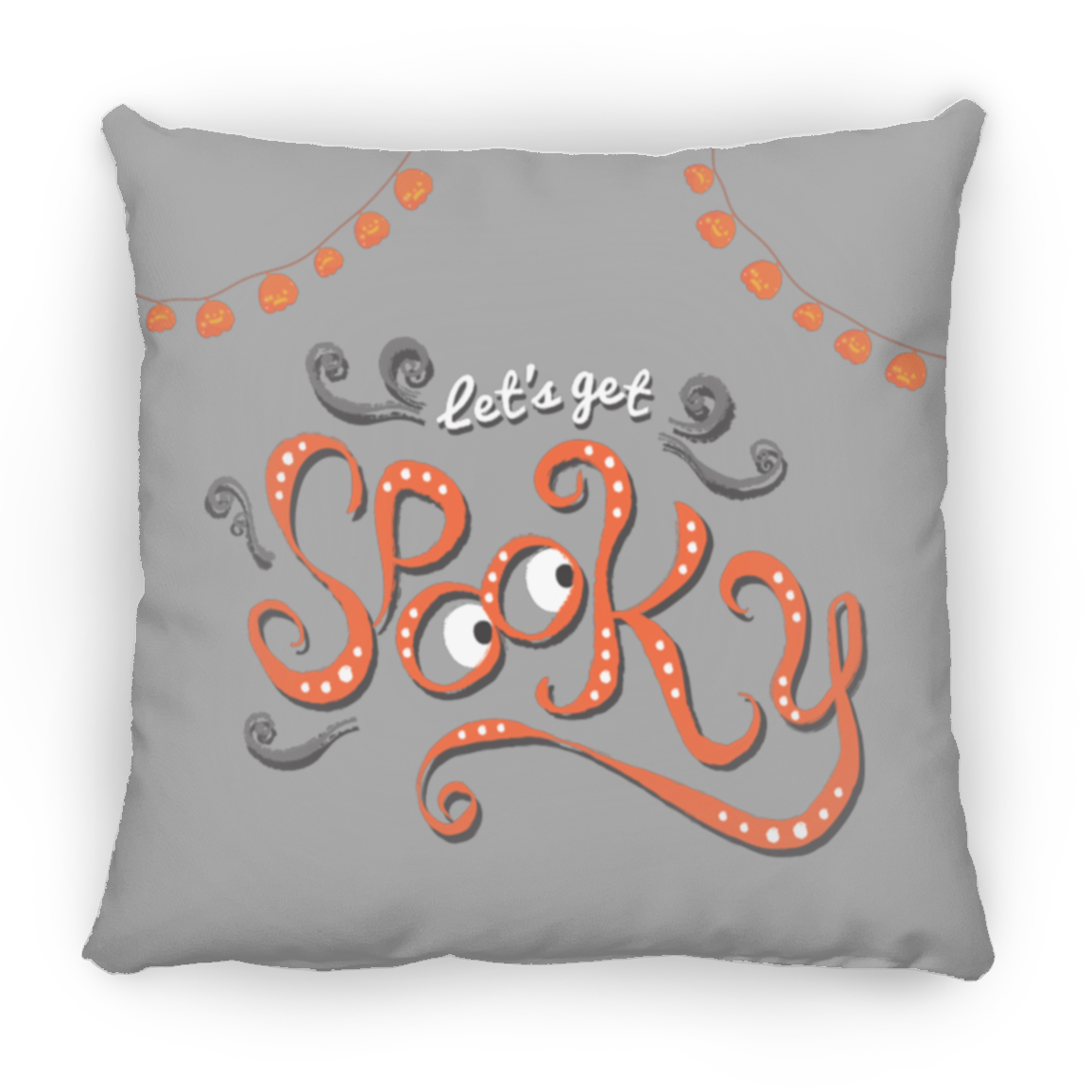 Square Pillow Let's Get Spookey Halloween Decorations