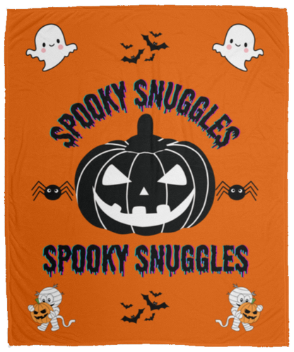 Cozy Plush Fleece Spooky Snuggles Halloween Blanket - 50x60