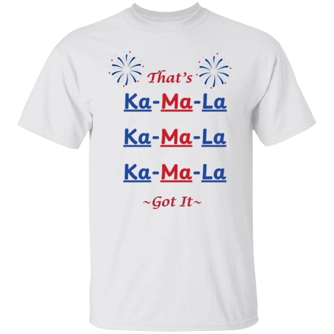 Thats Ka-ma-la  T-shirt - Red & Blue