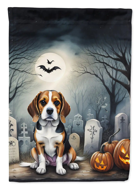 Beagle Spooky Halloween Garden Flag