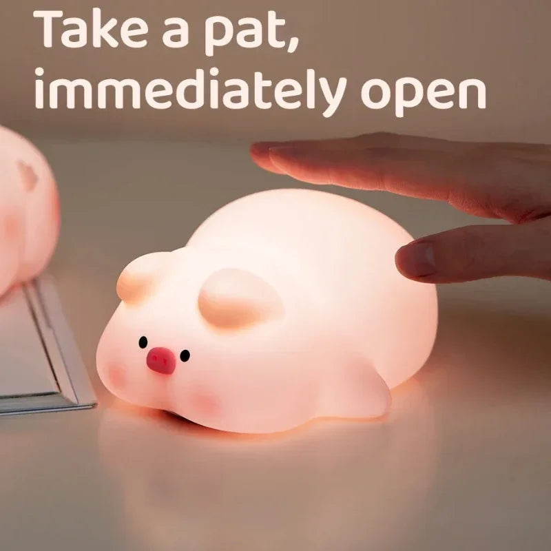 Brighten Up Your Space with the Adorable Pink Piggy Night Light! 🐷✨