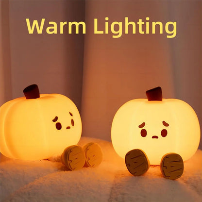 Spook Up Your Space with the Halloween Pumpkin Night Light! 🎃✨