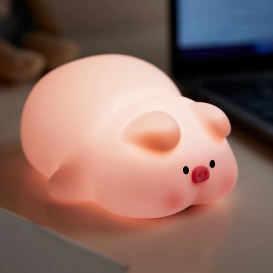 Brighten Up Your Space with the Adorable Pink Piggy Night Light! 🐷✨