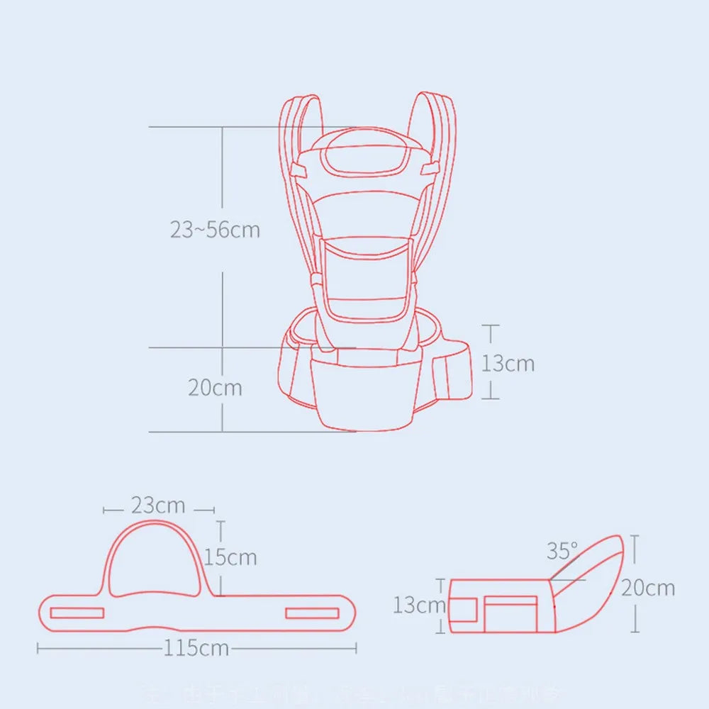 *🌟 Ergonomic Baby Carrier Backpack - Newborn to Toddler Hip seat Carrier 🌟