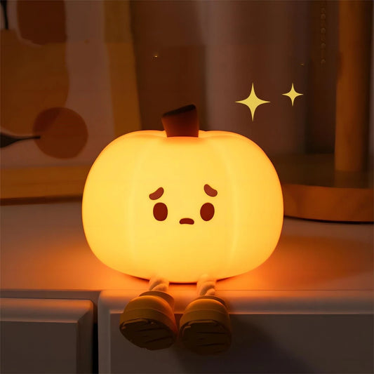 Spook Up Your Space with the Halloween Pumpkin Night Light! 🎃✨