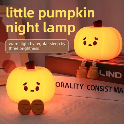 Spook Up Your Space with the Halloween Pumpkin Night Light! 🎃✨