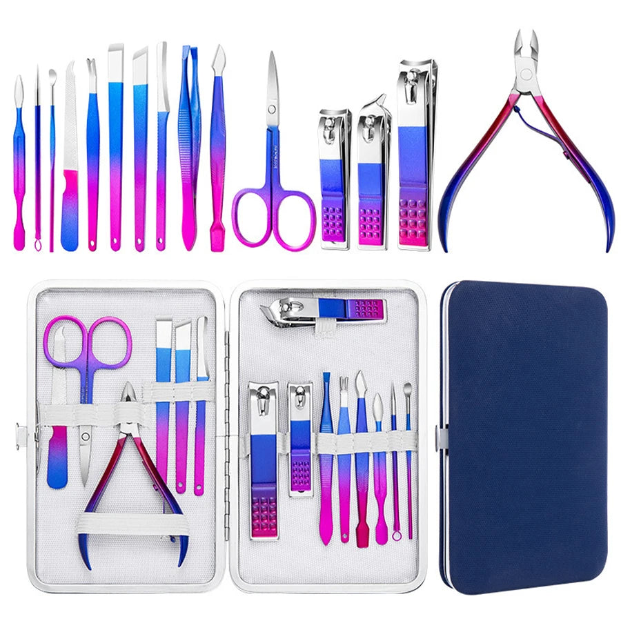 *💅 7-15 pc Ultimate Manicure Set for Perfect Nails and Eyebrows 💅