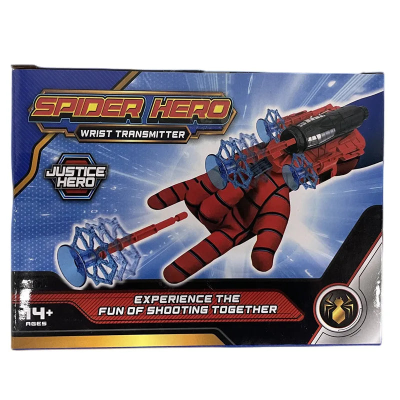 Disney Spiderman Hero Launcher - Rotating Soft Bullet Gun with Suction Cup Ejection Toy for Kids - Perfect Children's Birthday Gift