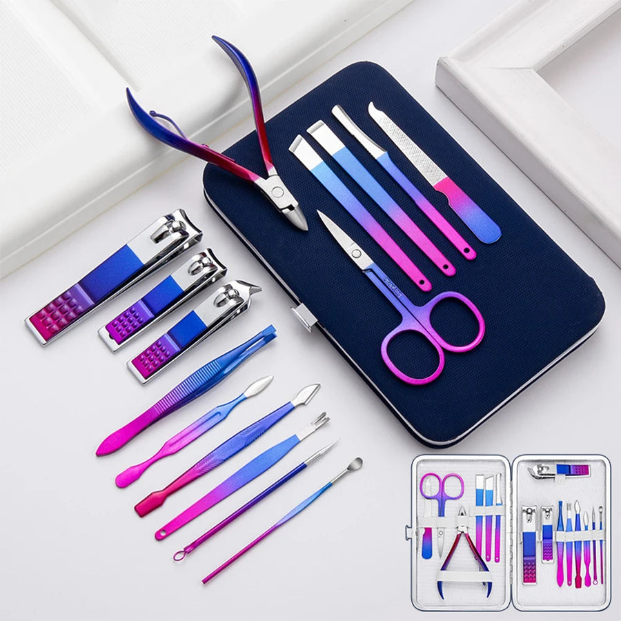 *💅 7-15 pc Ultimate Manicure Set for Perfect Nails and Eyebrows 💅