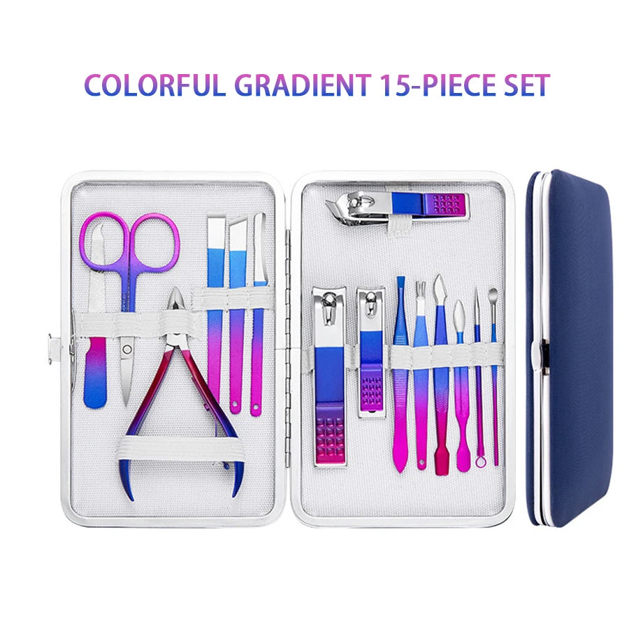 *💅 7-15 pc Ultimate Manicure Set for Perfect Nails and Eyebrows 💅