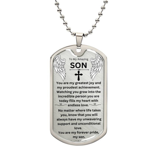 My Amazing Son Dog Tag