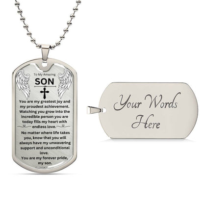 My Amazing Son Dog Tag