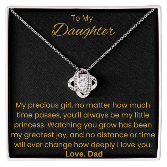 To My Daughter with Love Dad - Love Knot