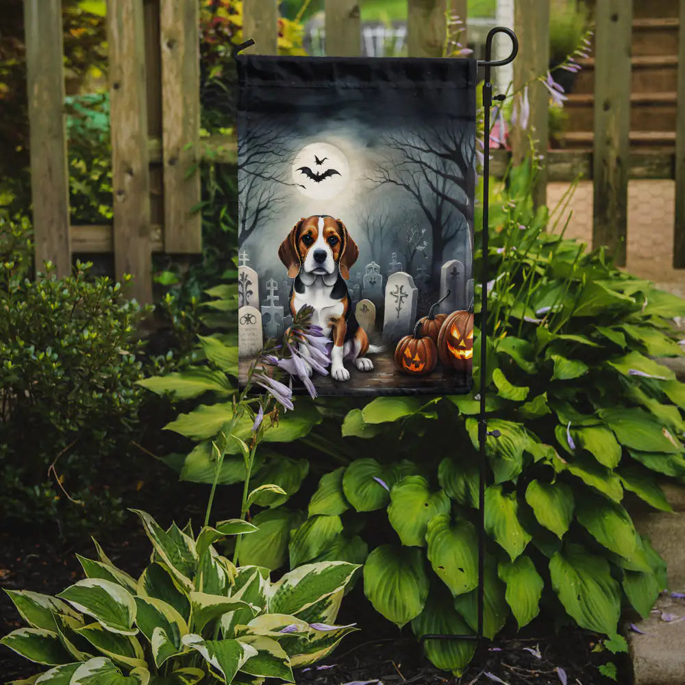 Beagle Spooky Halloween Garden Flag